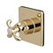 Kingston Brass KS3042TX Single-Handle Three-Way Diverter Valve with Trim Kit, Polished Brass KS3042TX - alternate 1